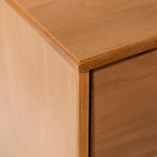 Meuble TV en bois massif de style Mid-Century Middlebrook de 70 po