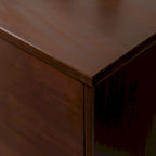 Meuble TV en bois massif de style Mid-Century Middlebrook de 70 po