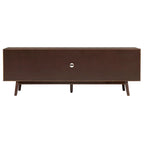 Meuble TV en bois massif de style Mid-Century Middlebrook de 70 po
