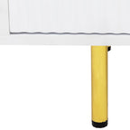 Meuble TV moderne blanc chaud, pour salon ou chambre à coucher