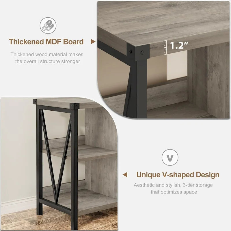 8 bibliothèques de rangement en cube, bibliothèque horizontale à 3 niveaux en métal