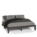 Costway Cadre de Lit King Size 14 Sommier à Lattes en Bois