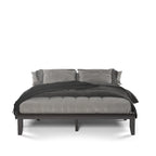Costway Cadre de Lit King Size 14 Sommier à Lattes en Bois