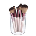 Porte-crayon en acrylique, support de brosses de maquillage Organisateur de bureau rond