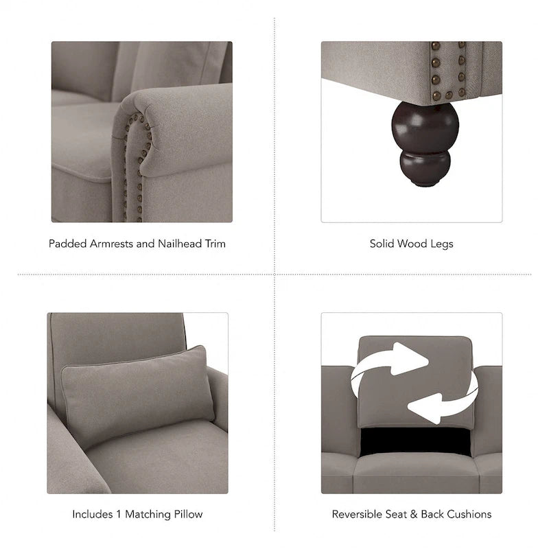 Fauteuil Coventry avec accoudoirs par