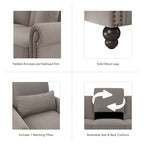Fauteuil Coventry avec accoudoirs par