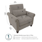 Fauteuil Coventry avec accoudoirs par