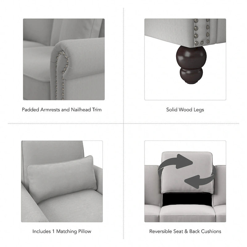 Fauteuil Coventry avec accoudoirs par