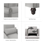 Fauteuil Coventry avec accoudoirs par