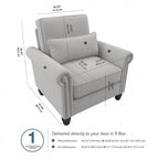 Fauteuil Coventry avec accoudoirs par
