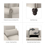 Fauteuil Coventry avec accoudoirs par