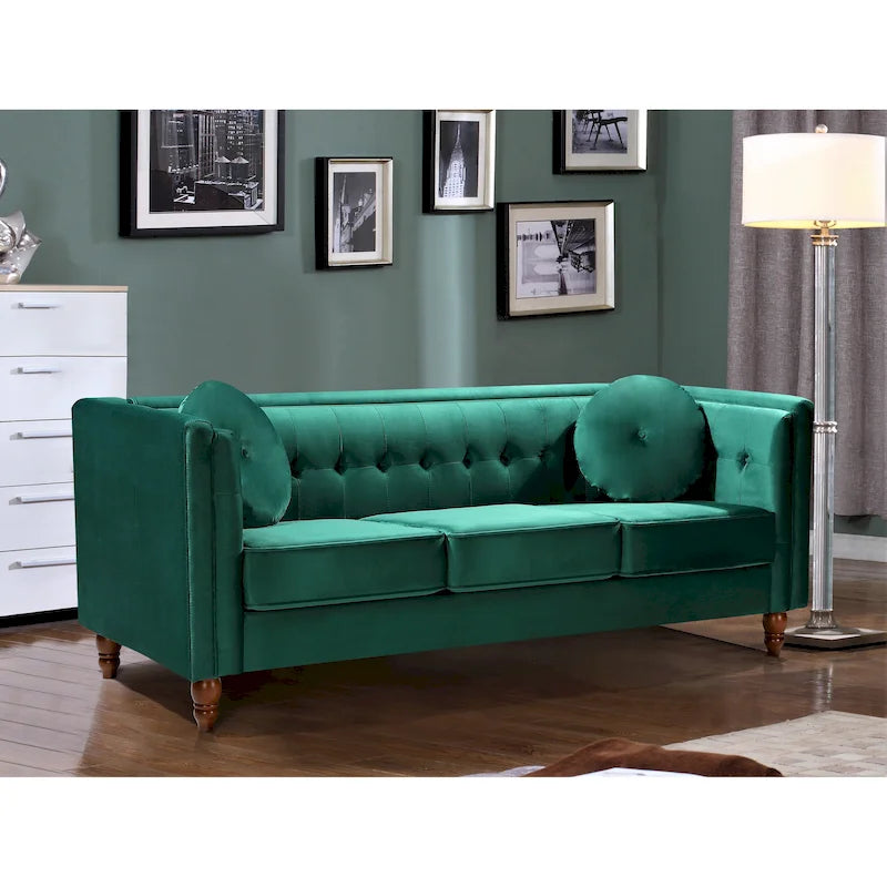 Canapé Chesterfield en velours