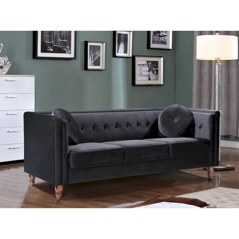 Canapé Chesterfield en velours