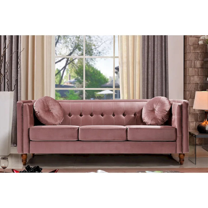 Canapé Chesterfield en velours