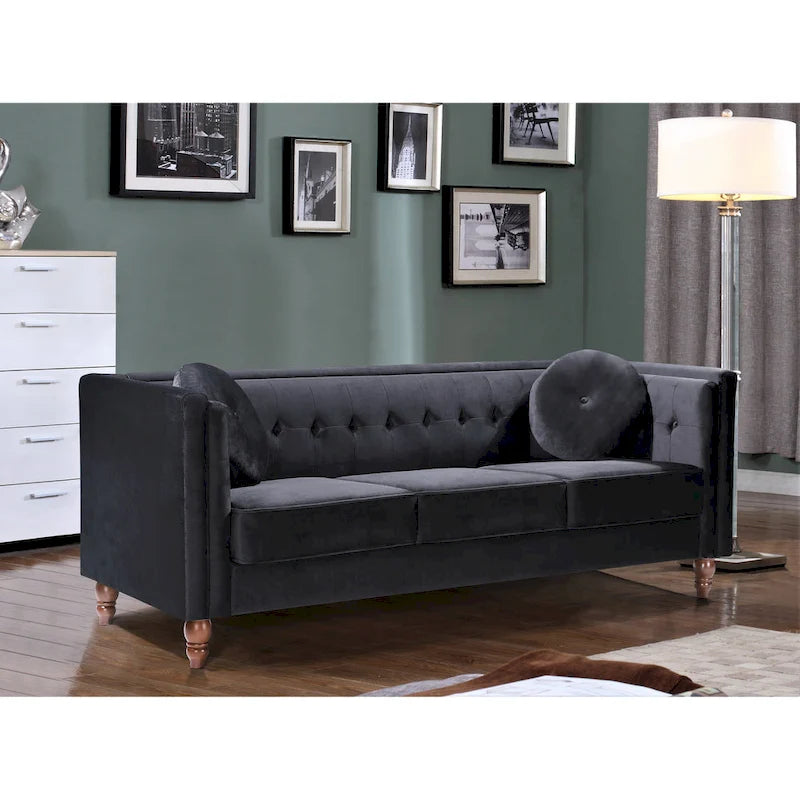 Canapé Chesterfield en velours