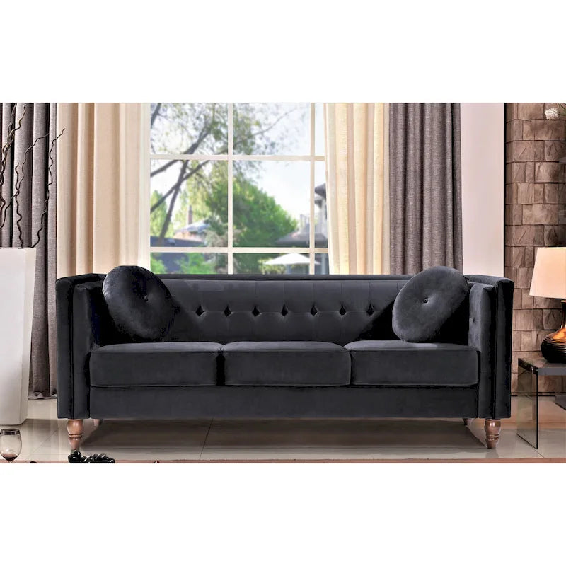 Canapé Chesterfield en velours