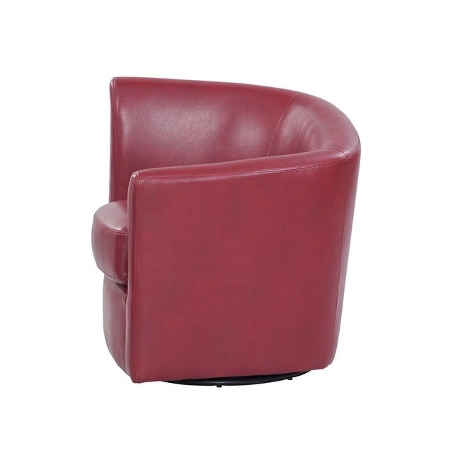 Fauteuil d'appoint pivotant Grafton Soraya 360 en similicuir