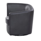 Fauteuil d'appoint pivotant Grafton Soraya 360 en similicuir