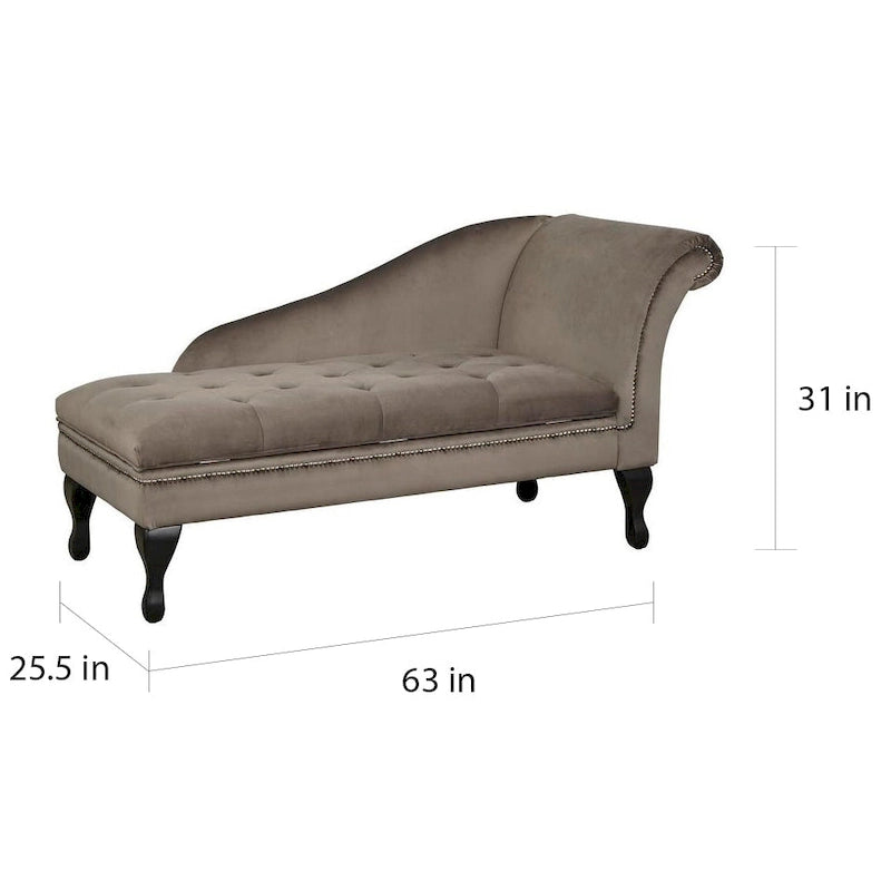 Chaise longue de rangement Marcella