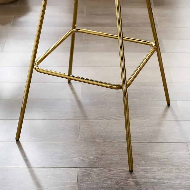 Lot de 2 tabourets de bar pivotants confortables en velours