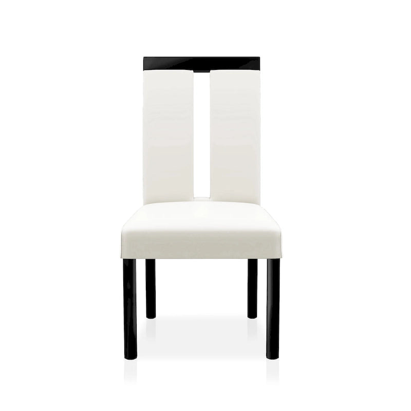 Ensemble de salle à manger 9 pièces Blanton en bois noir moderne de hauteur comptoir par