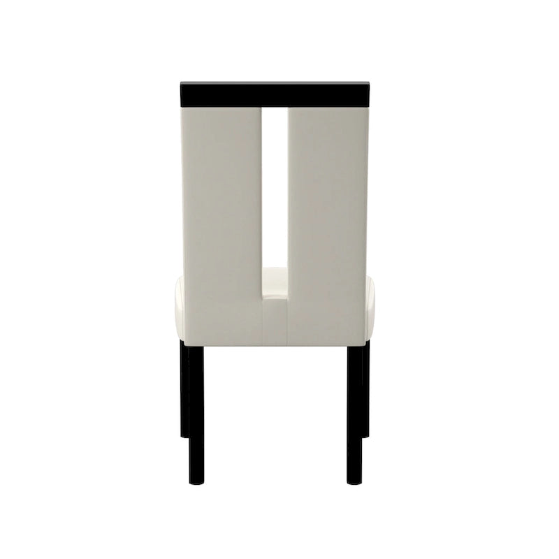 Ensemble de salle à manger 9 pièces Blanton en bois noir moderne de hauteur comptoir par