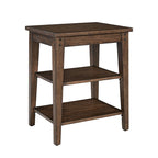 Table à niveaux Lake House, chêne brun rustique - L48 x P18 x H29