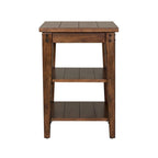 Table à niveaux Lake House, chêne brun rustique - L48 x P18 x H29