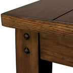Table à niveaux Lake House, chêne brun rustique - L48 x P18 x H29