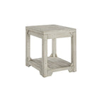 Table d'appoint rectangulaire décontractée Fregine Whitewash