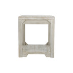 Table d'appoint rectangulaire décontractée Fregine Whitewash