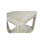Table d'appoint rectangulaire décontractée Fregine Whitewash
