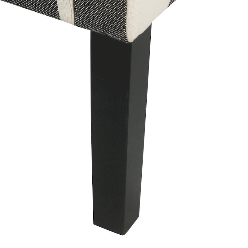 Fauteuil d'appoint moderne HomePop Swoop - Carreaux noirs