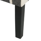 Fauteuil d'appoint moderne HomePop Swoop - Carreaux noirs