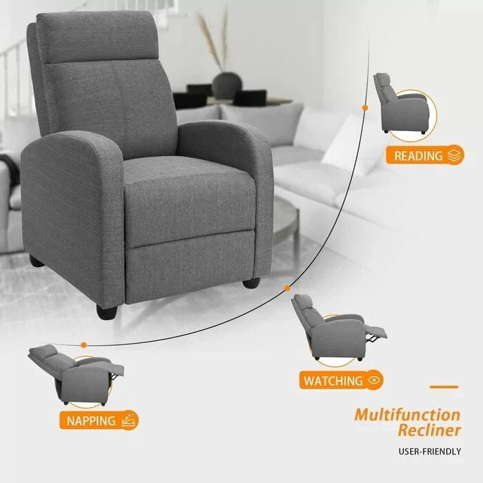 Fauteuil inclinable en tissu Homall pour salon