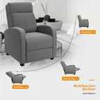Fauteuil inclinable en tissu Homall pour salon