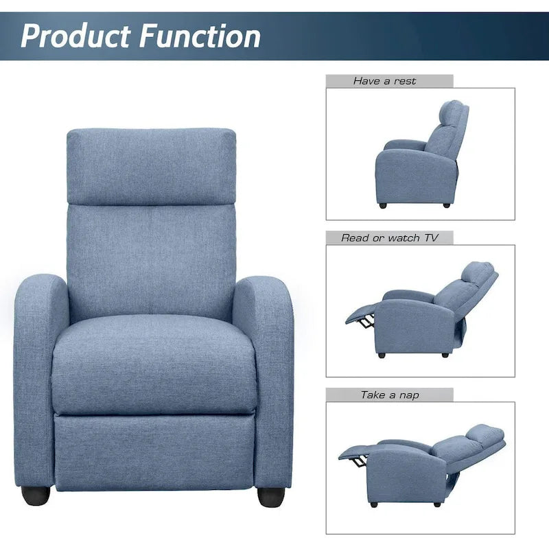 Fauteuil inclinable en tissu Homall pour salon