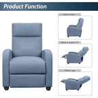 Fauteuil inclinable en tissu Homall pour salon