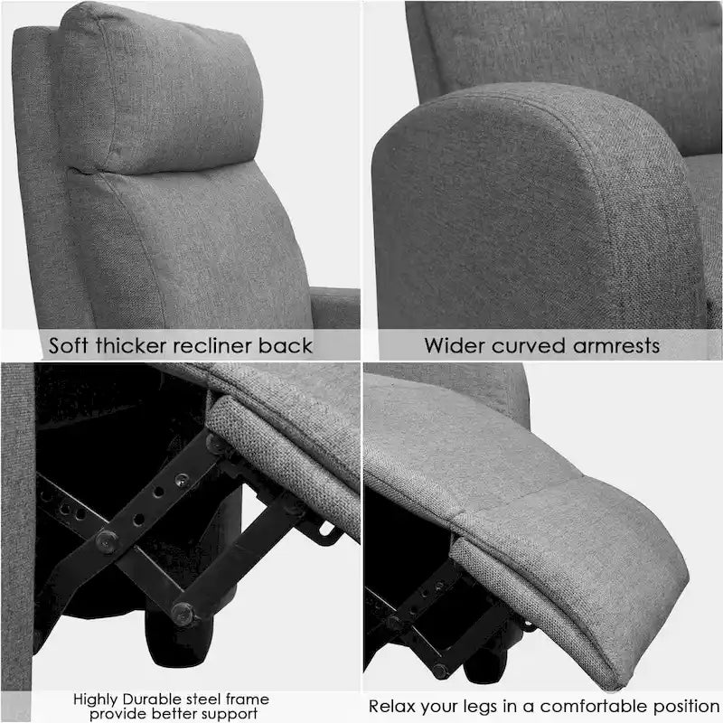 Fauteuil inclinable en tissu Homall pour salon