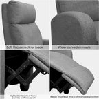 Fauteuil inclinable en tissu Homall pour salon