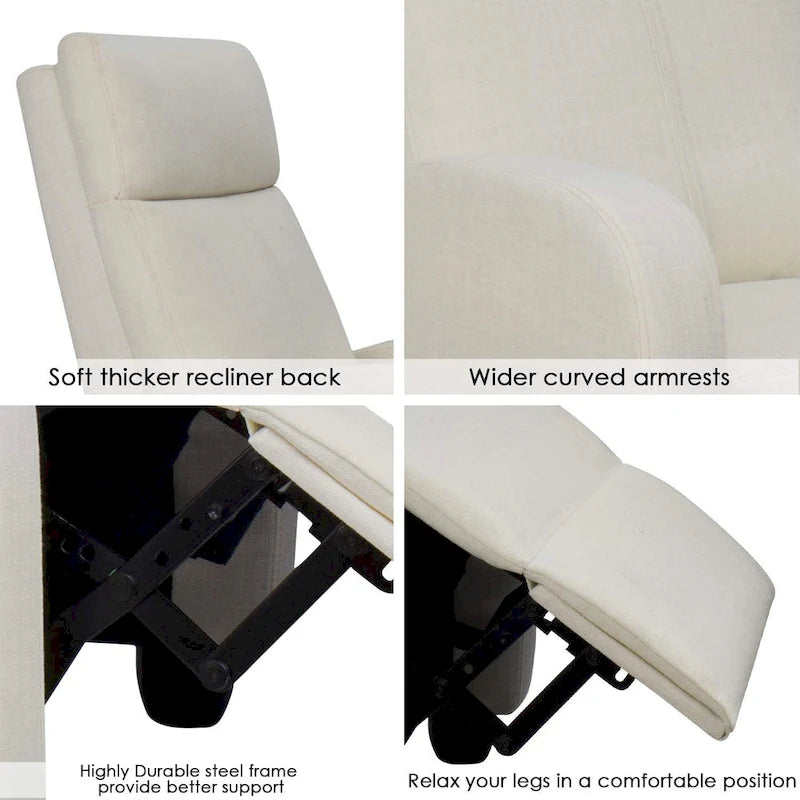 Fauteuil inclinable en tissu Homall pour salon