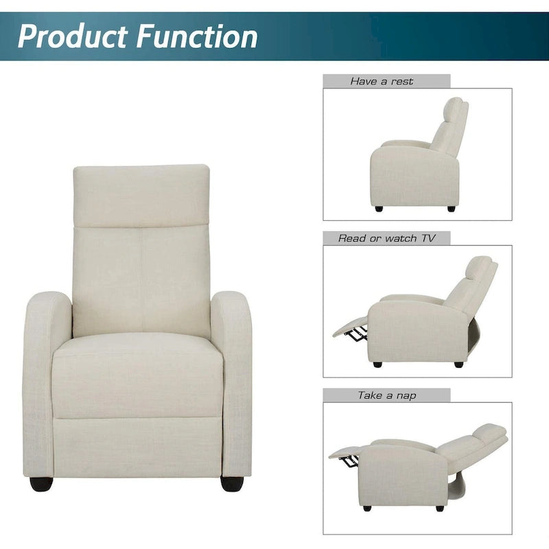 Fauteuil inclinable en tissu Homall pour salon