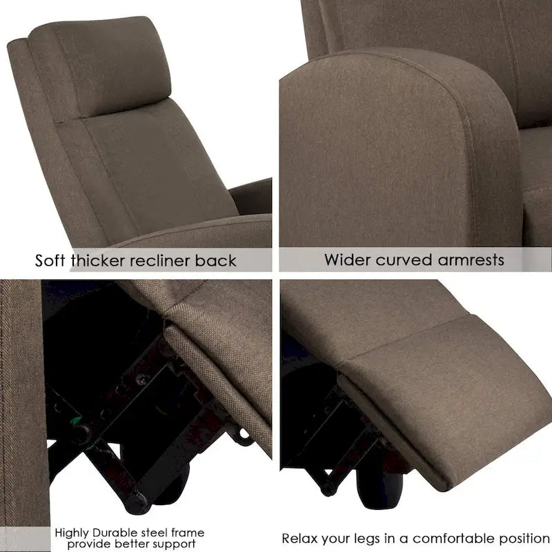 Fauteuil inclinable en tissu Homall pour salon