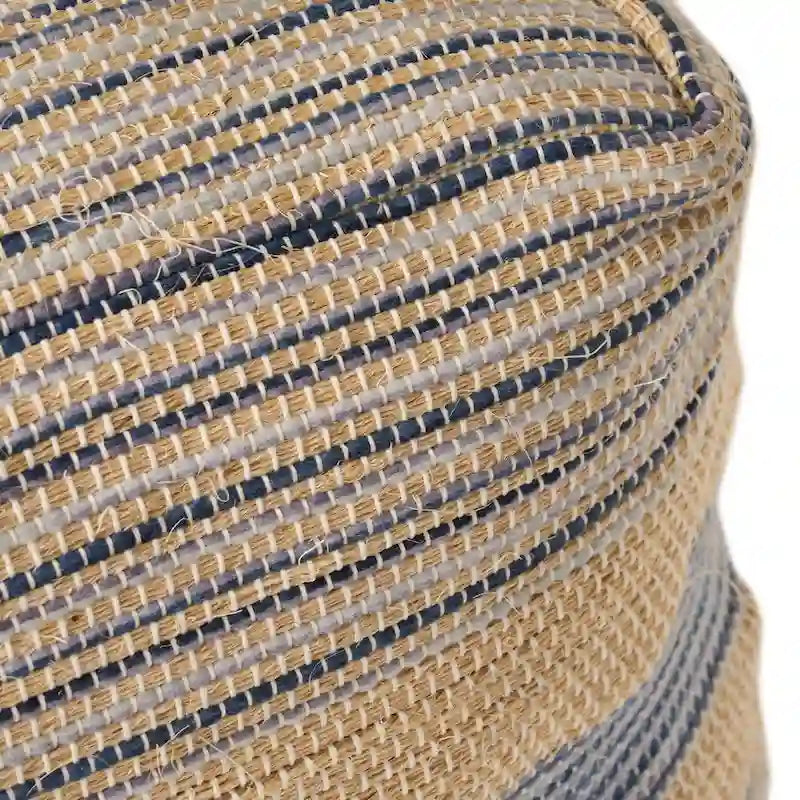 Pouf en tissu bohème fait main Caiman par