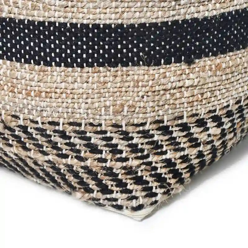 Pouf en tissu bohème fait main Caiman par