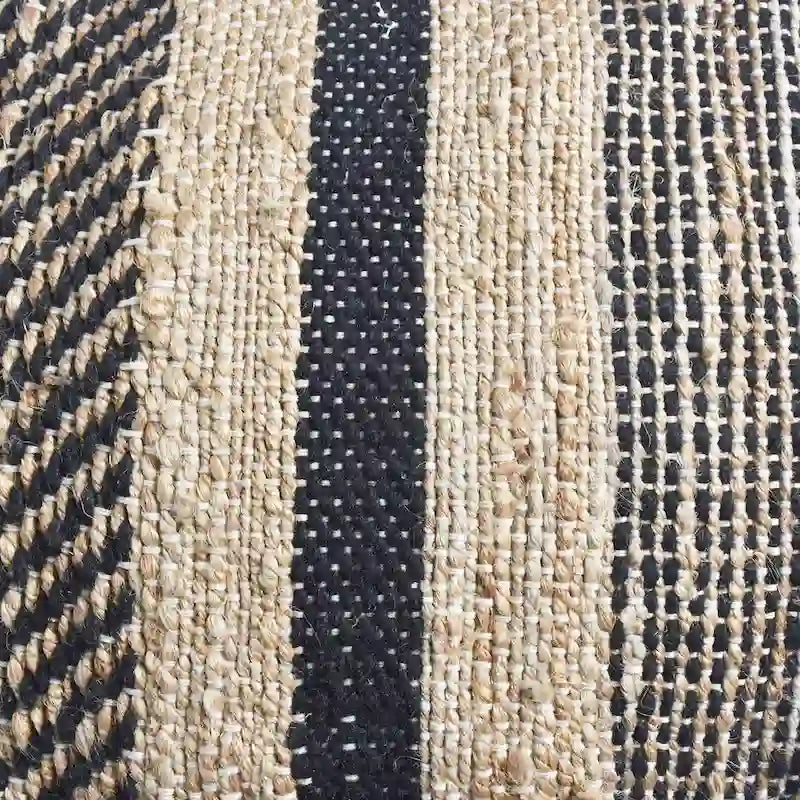 Pouf en tissu bohème fait main Caiman par