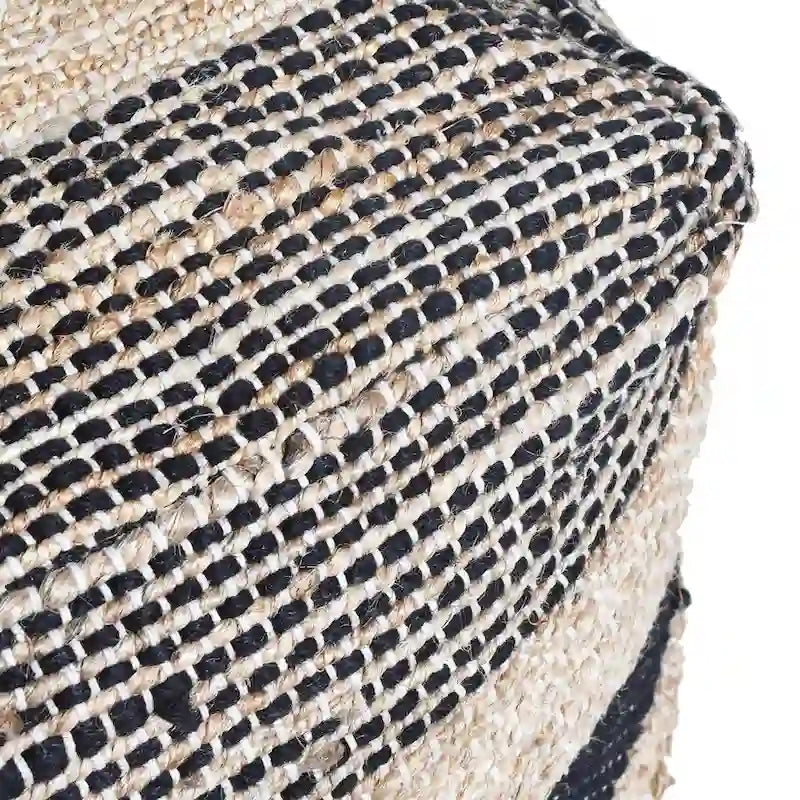 Pouf en tissu bohème fait main Caiman par