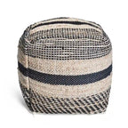 Pouf en tissu bohème fait main Caiman par
