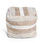 Pouf en tissu bohème fait main Caiman par