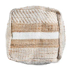 Pouf en tissu bohème fait main Caiman par
